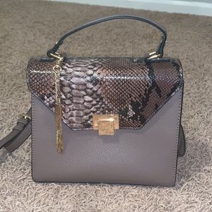 Snake print purse